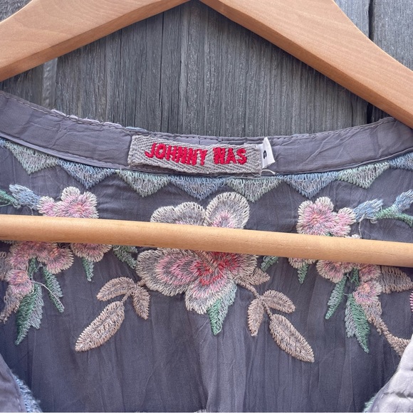 Johnny Was Embroidered Tunic Top - Picture 3 of 4